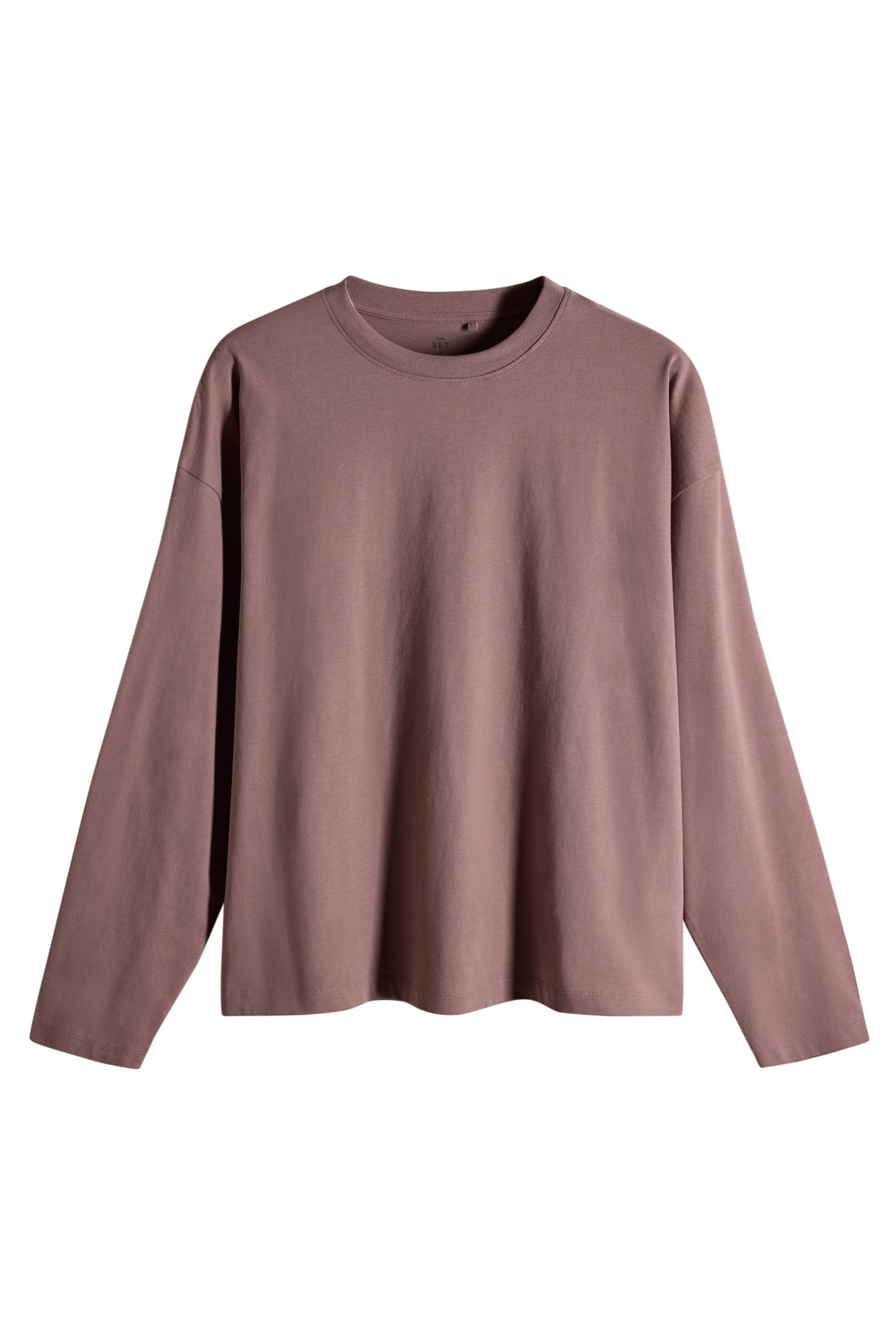 The Set Langarmshirt The Set Relaxed Fit Langarmshirts, 5er-Pack (5-tlg) günstig online kaufen