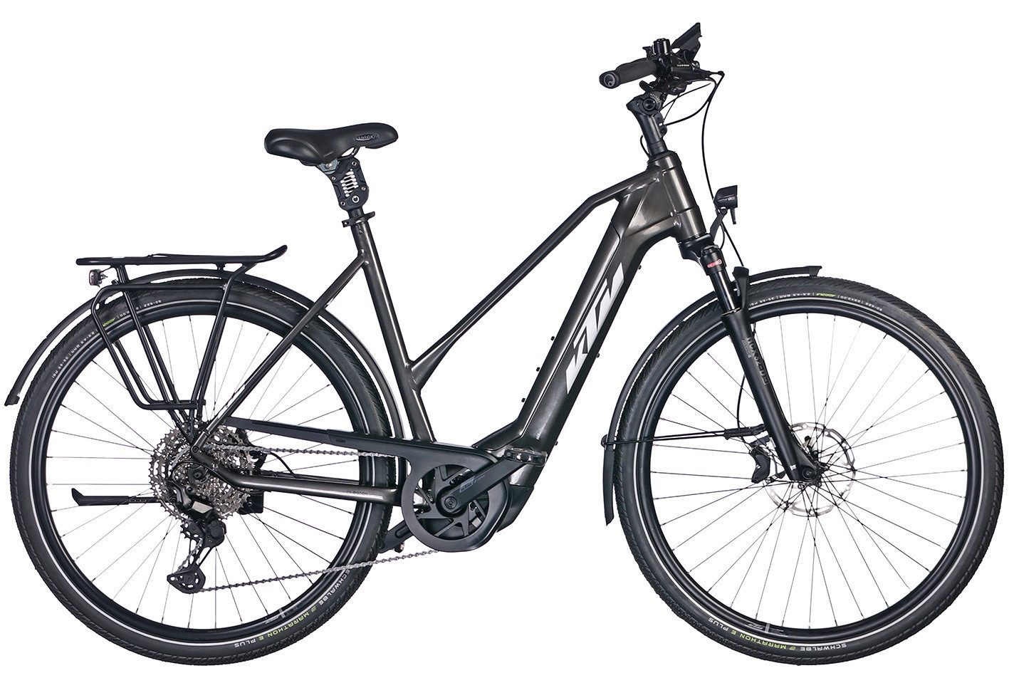 KTM E-Bike KTM Macina Style XL 750 Wh Damen Trapez grau 2025, 11 Gang Shimano Deore XT M8130-11 LG shadow+, Kettenschaltung, Bosch Performance Line CX smart System, 750 Wh