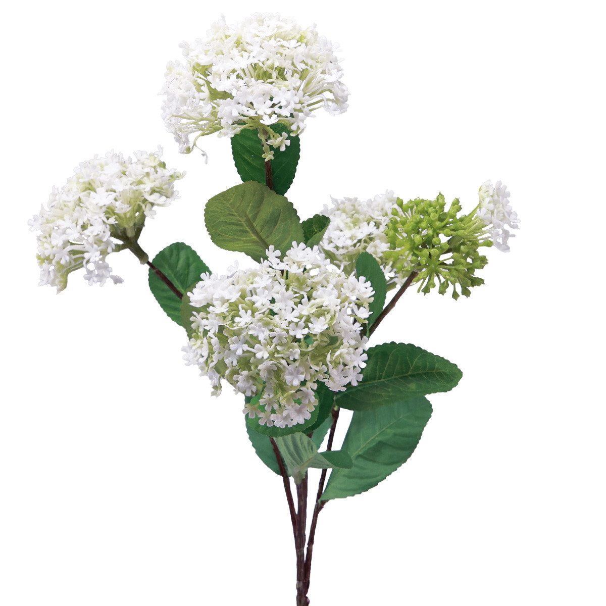 Kunstblume Kunstblume Viburnum Weiß Deko-Zweig 64cm, Florists Products, Höhe 0.5 cm