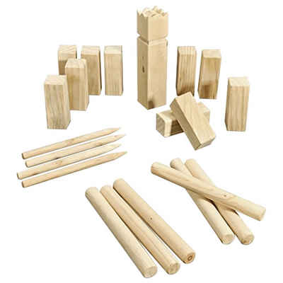 HI Spielzeug-Gartenset Outdoor-Kubb-Spiel Holz