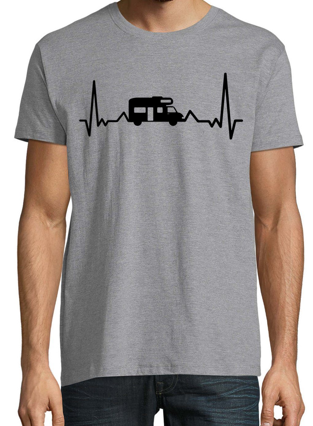 Youth Designz T-Shirt Camping Herzschlag Herren Shirt mit lutsigem Frondruc günstig online kaufen