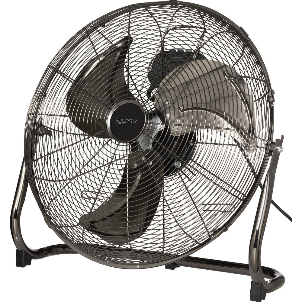 Bodenventilator Sygonix Bodenventilator 120 W (x H) 540 mm x 540 mm Schwarz