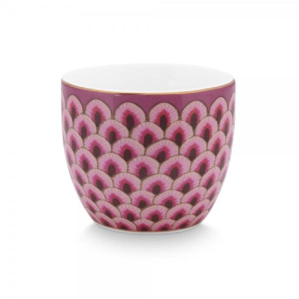 Eierbecher Scallop Dark Flower Festival PiP Studio Eierbecher Pink