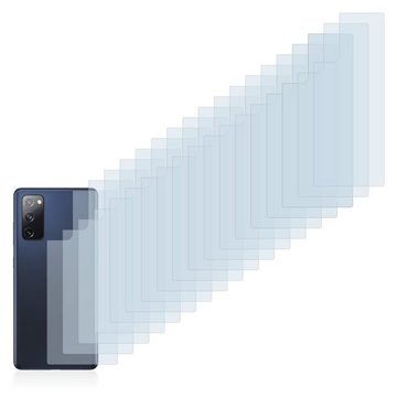 Savvies Schutzfolie für Samsung Galaxy S20 FE 5G (Rückseite), Displayschutzfolie, 18 Stück, Folie klar