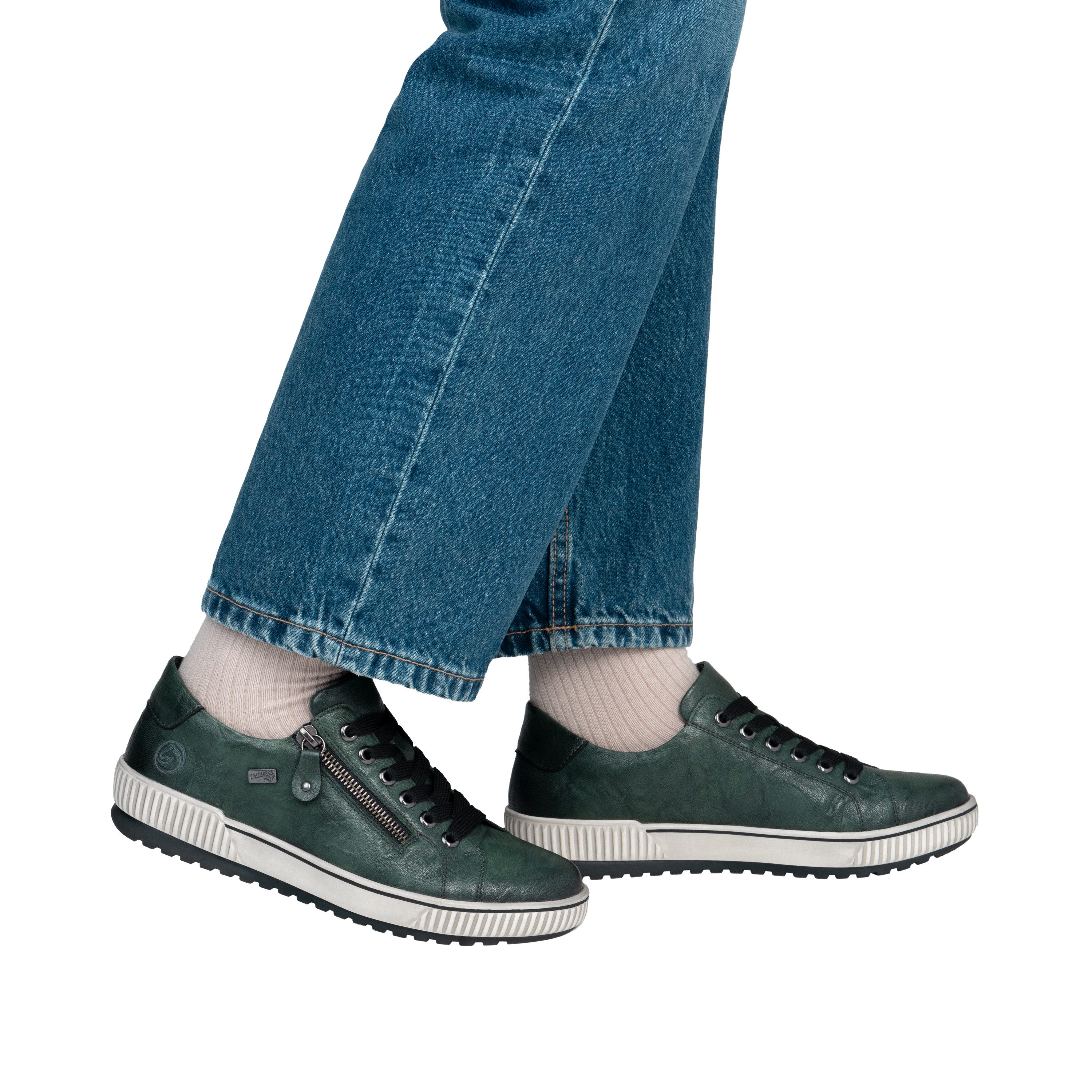 Remonte Sneaker Schnürschuh, Halbschuh, Freizeitsneaker mit Reißverschluss, TEX