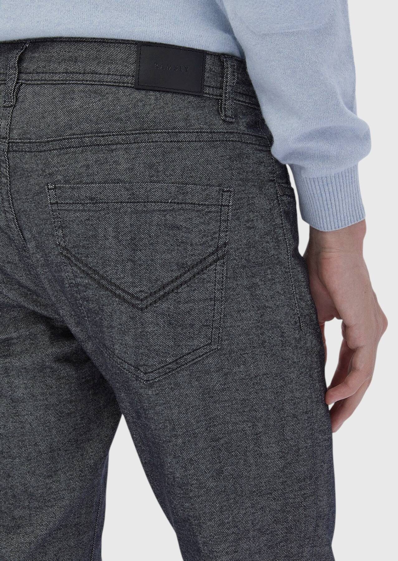 RAMSEY Chinohose Gewebte, schmal geschnittene Freizeithose aus Baumwollmischgewebe