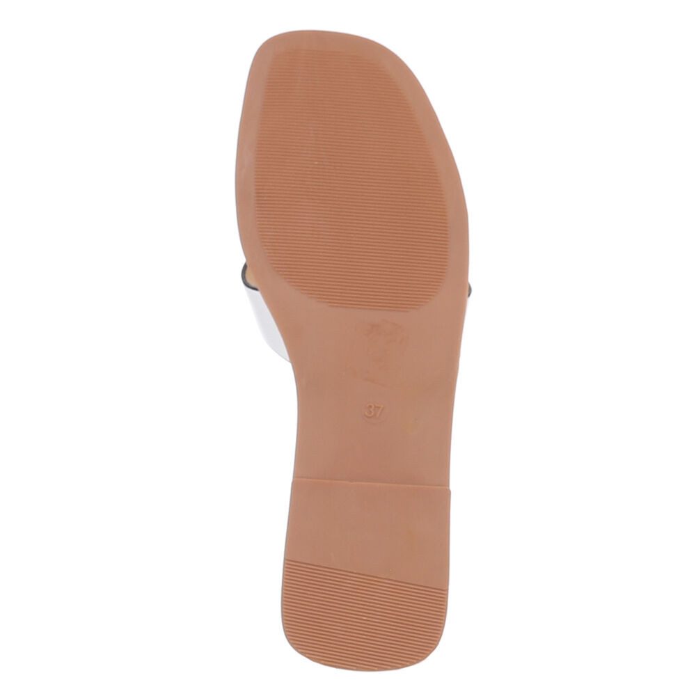 Ital-Design Elegante Komfort-Sandalen für jeden Anlass Pantolette (89322916) Blockabsatz Pantoletten in Weiß
