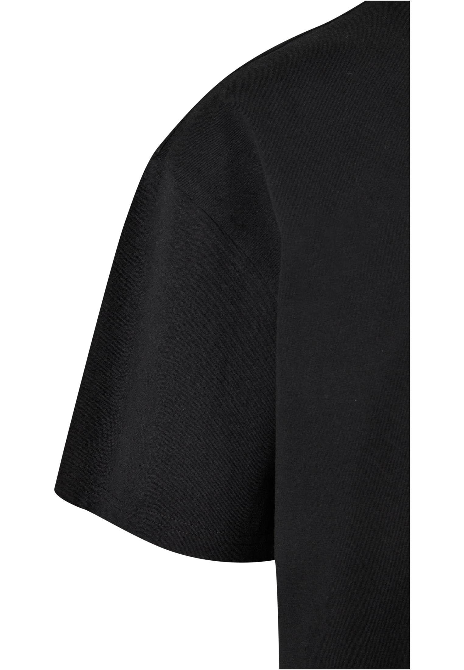 URBAN CLASSICS Tee black Kurzarmshirt Organic V-Neck Herren (1-tlg) Oversized