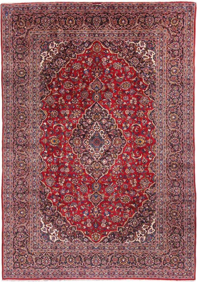 Orientteppich Keshan 259x386 Handgeknüpfter Orientteppich / Perserteppich, Nain Trading, rechteckig, Höhe: 12 mm