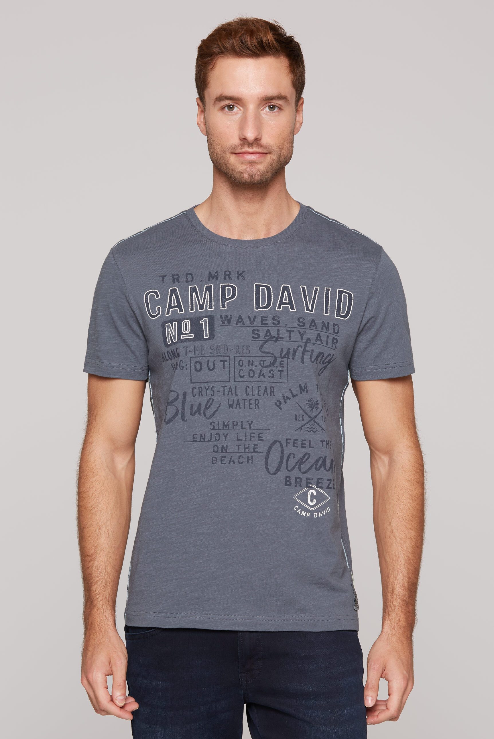 CAMP DAVID Rundhalsshirt, aus Baumwolle günstig online kaufen
