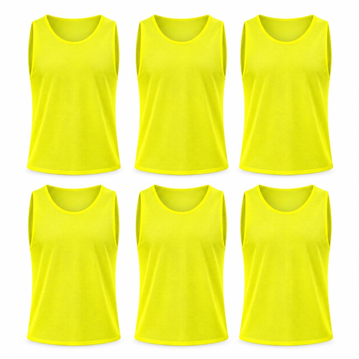 TK Gruppe Trainingsleibchen 6x Leibchen Training gelb – Trainingsleibchen Fußballtrikot Training
