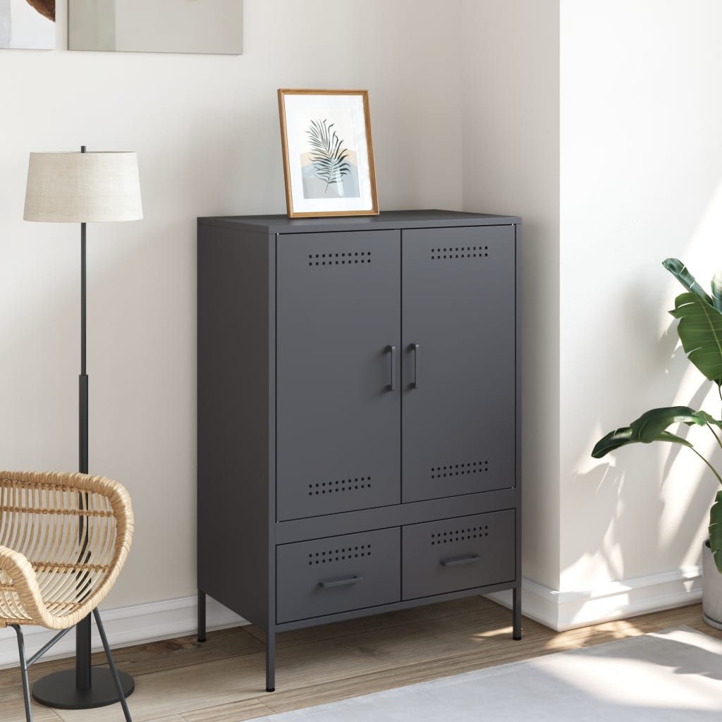vidaXL Highboard Highboard Anthrazit 68x39x101,5 cm günstig online kaufen