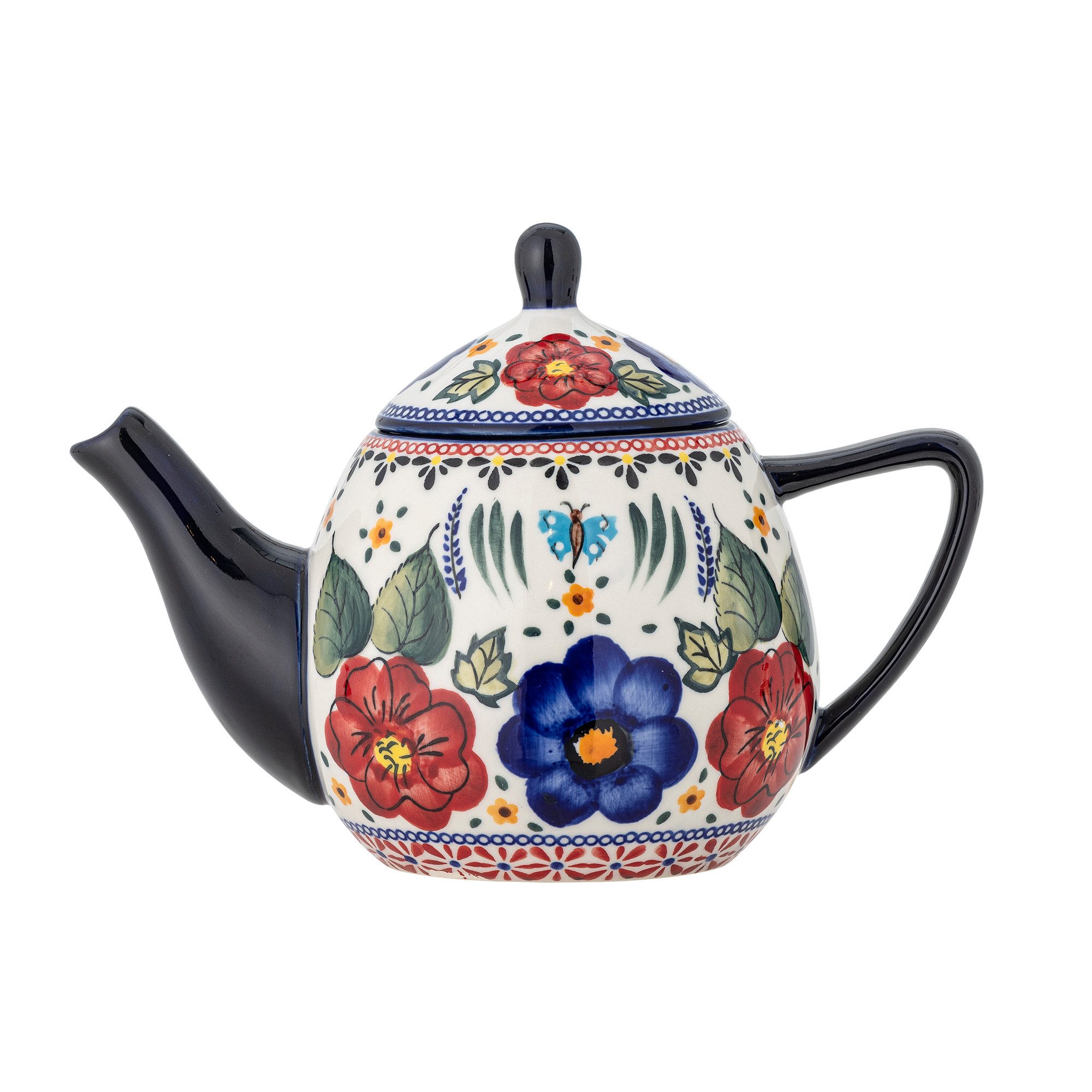 Bloomingville Teekanne Florist, 0,9 l, mit handgemalten Details