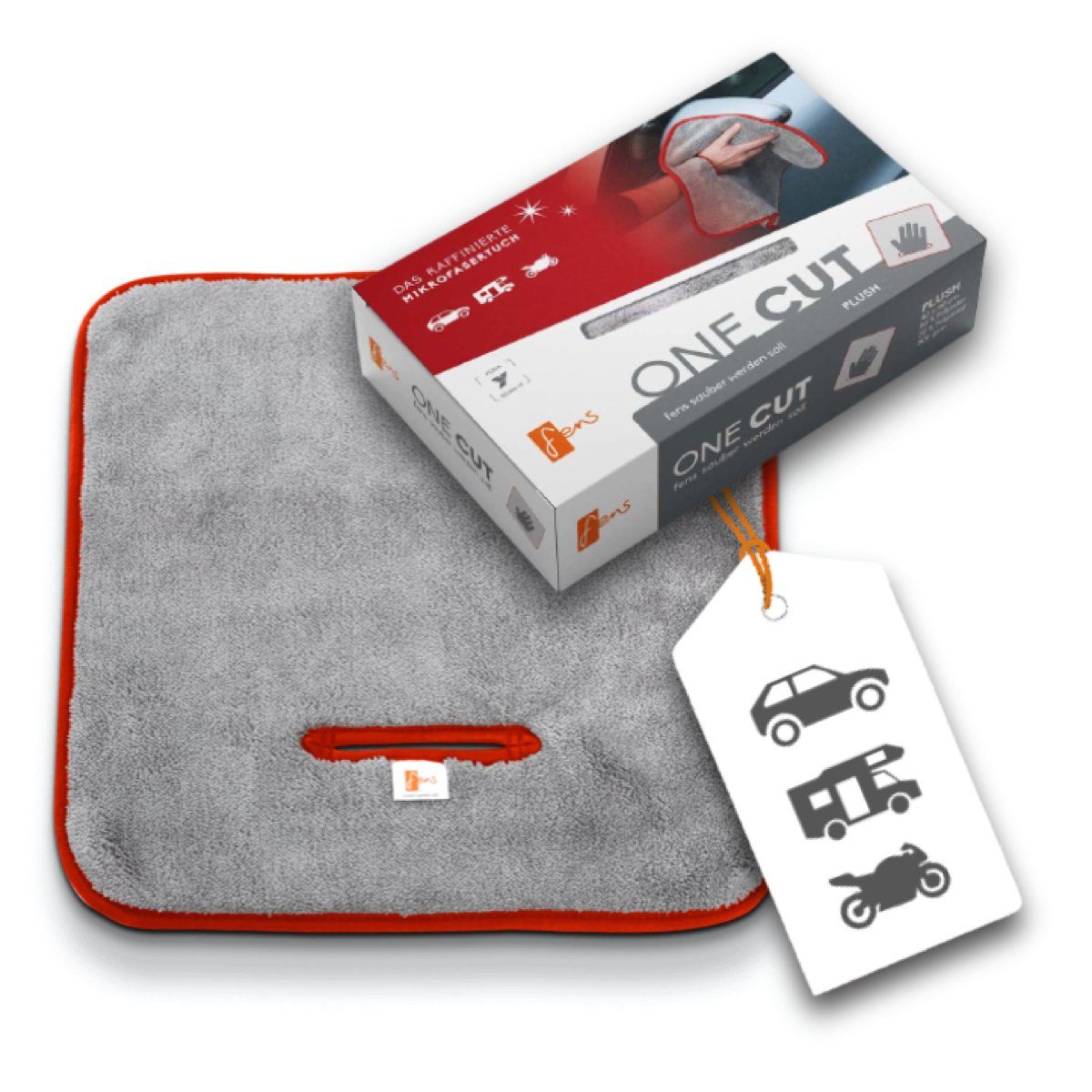 Hundehandtuch One Cut Plush, kleines Tuch zur schnellen Pflege auch unterwegs