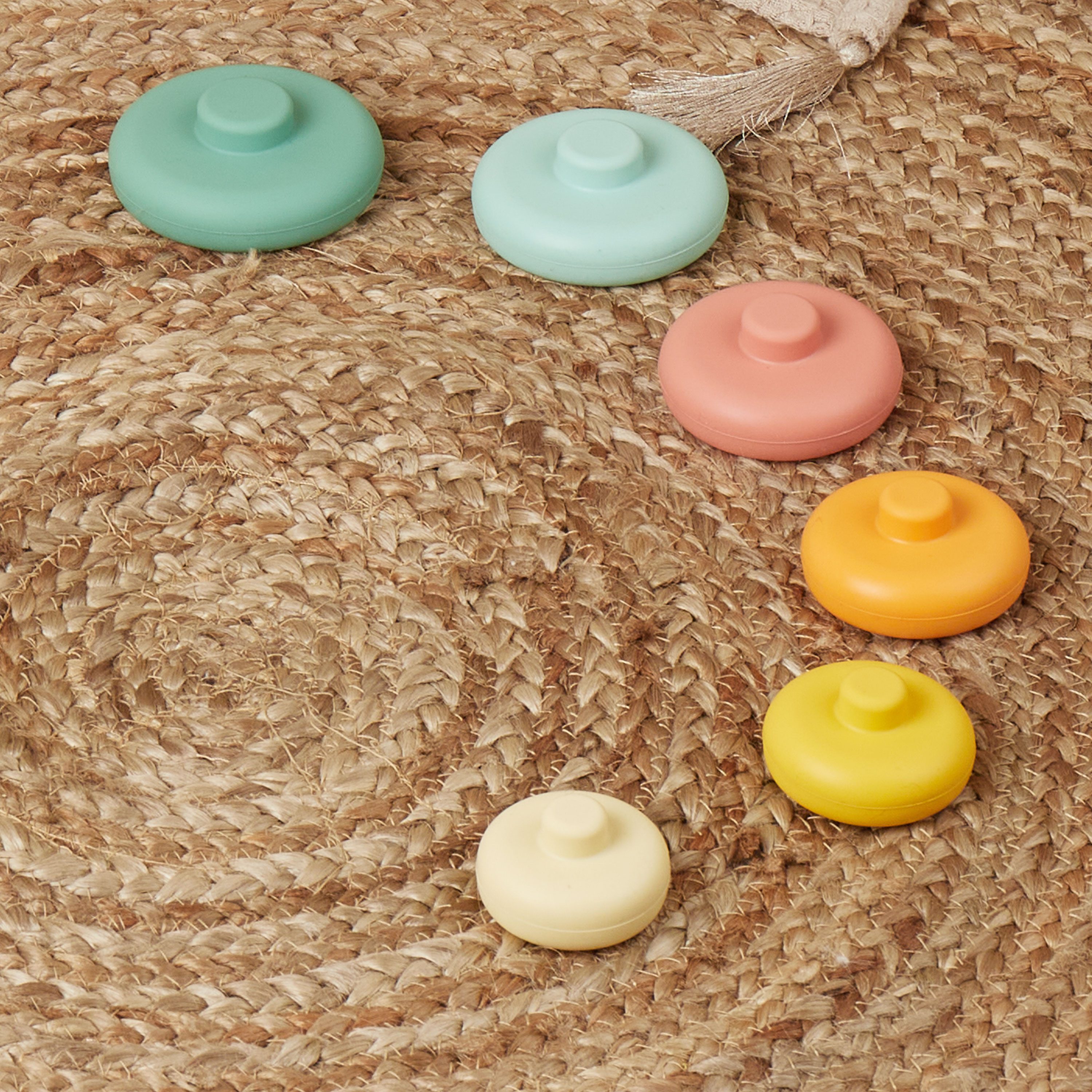 BIECO Stapelspielzeug Bieco Silikon Baby Stapelturm Tropical Vibes