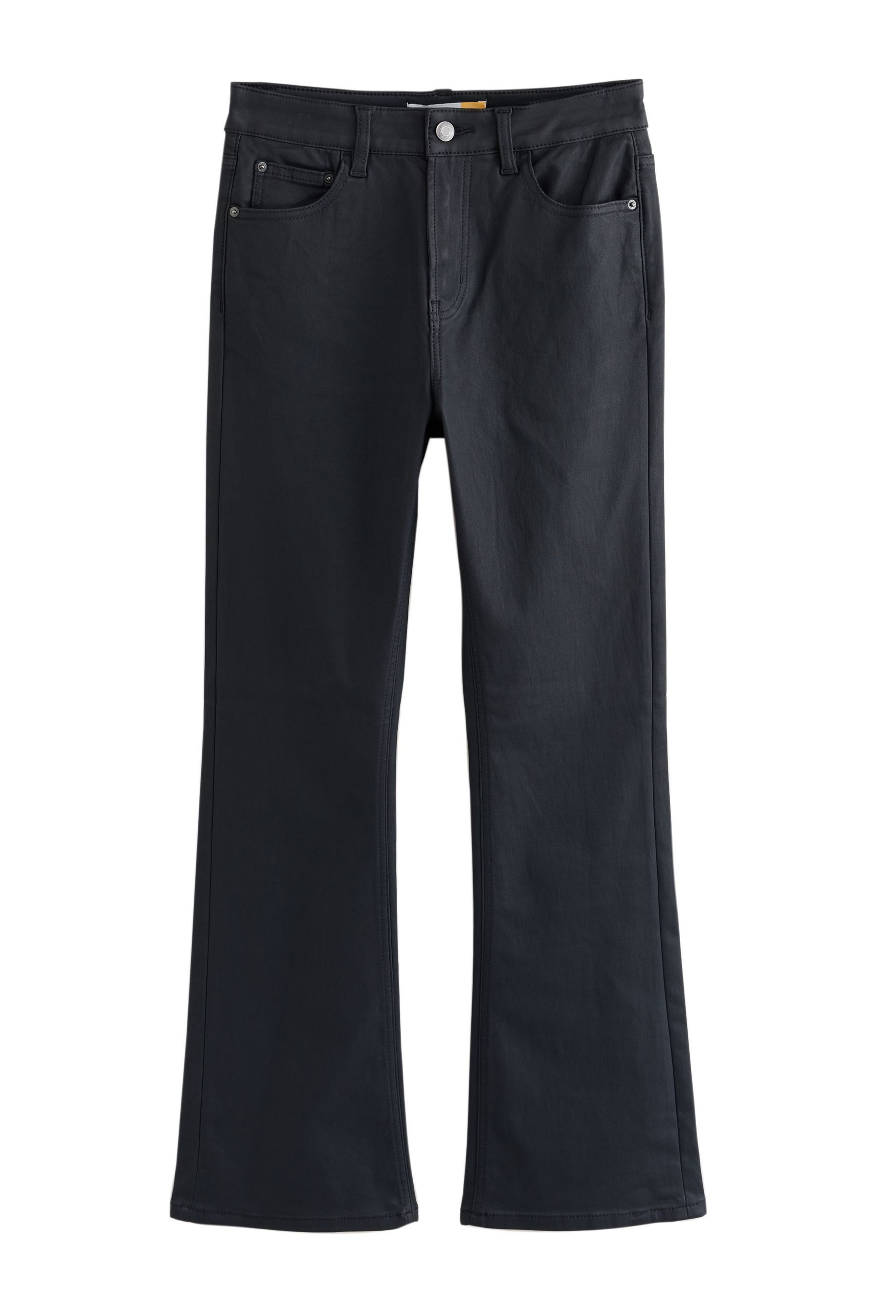 Next Bootcut-Jeans Beschichtete Bootcut Jeans, Kurzgröße (1-tlg)