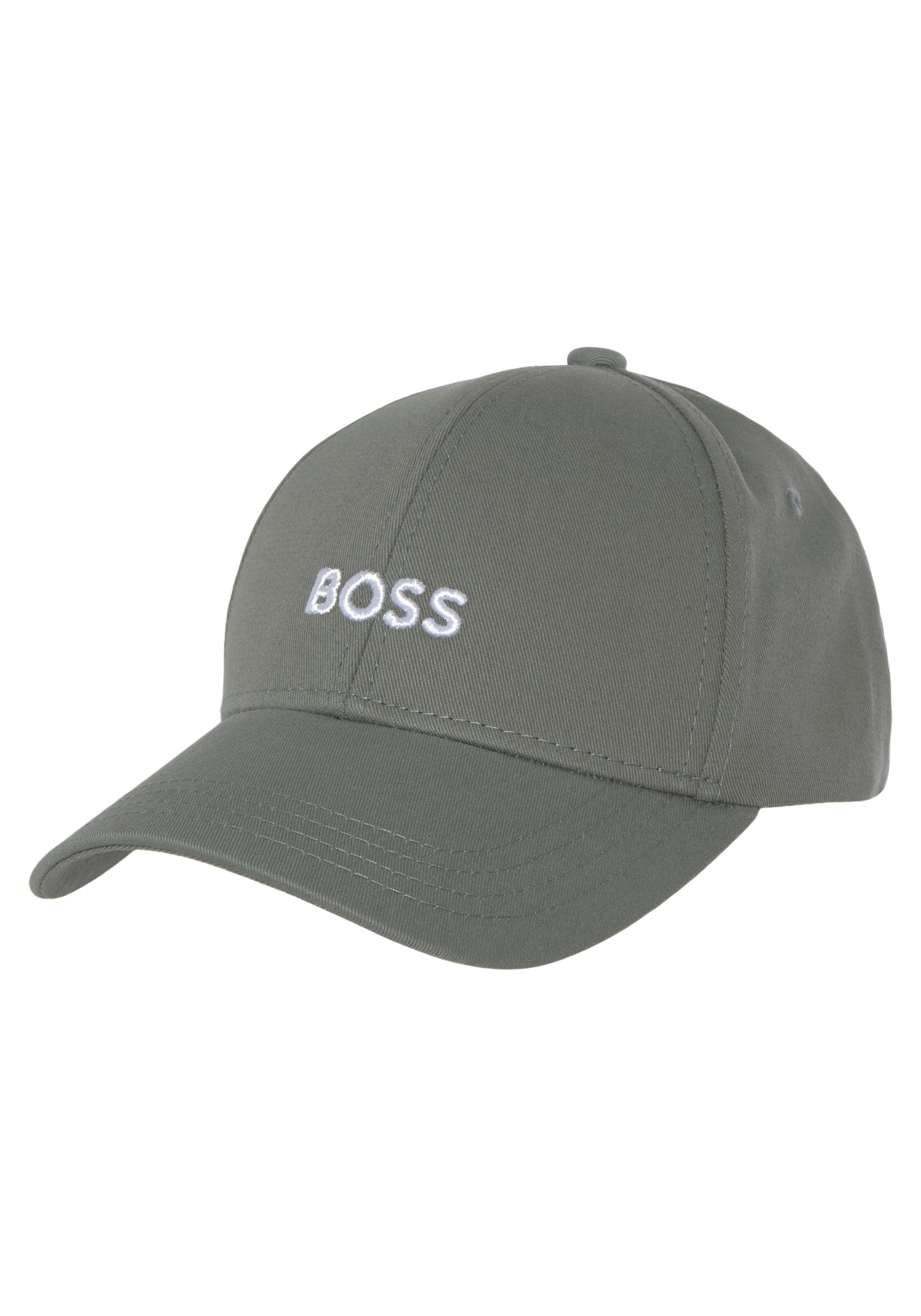 Cap BOSS Logostickerei mit Fitted Zed open-green