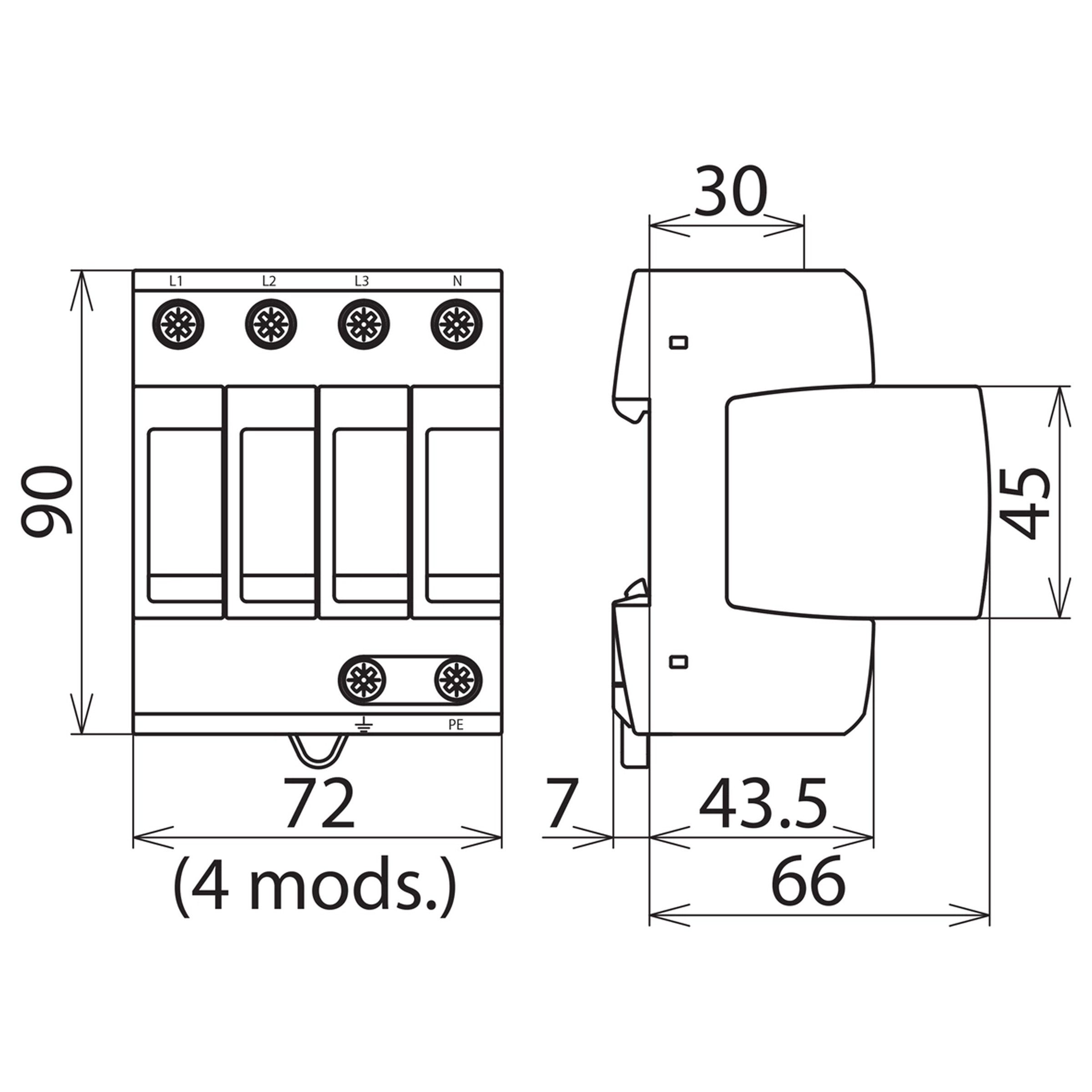 DEHN Schalter DEHNguard M TNS 275 952400 Überspannungsschutz modular (1-St)