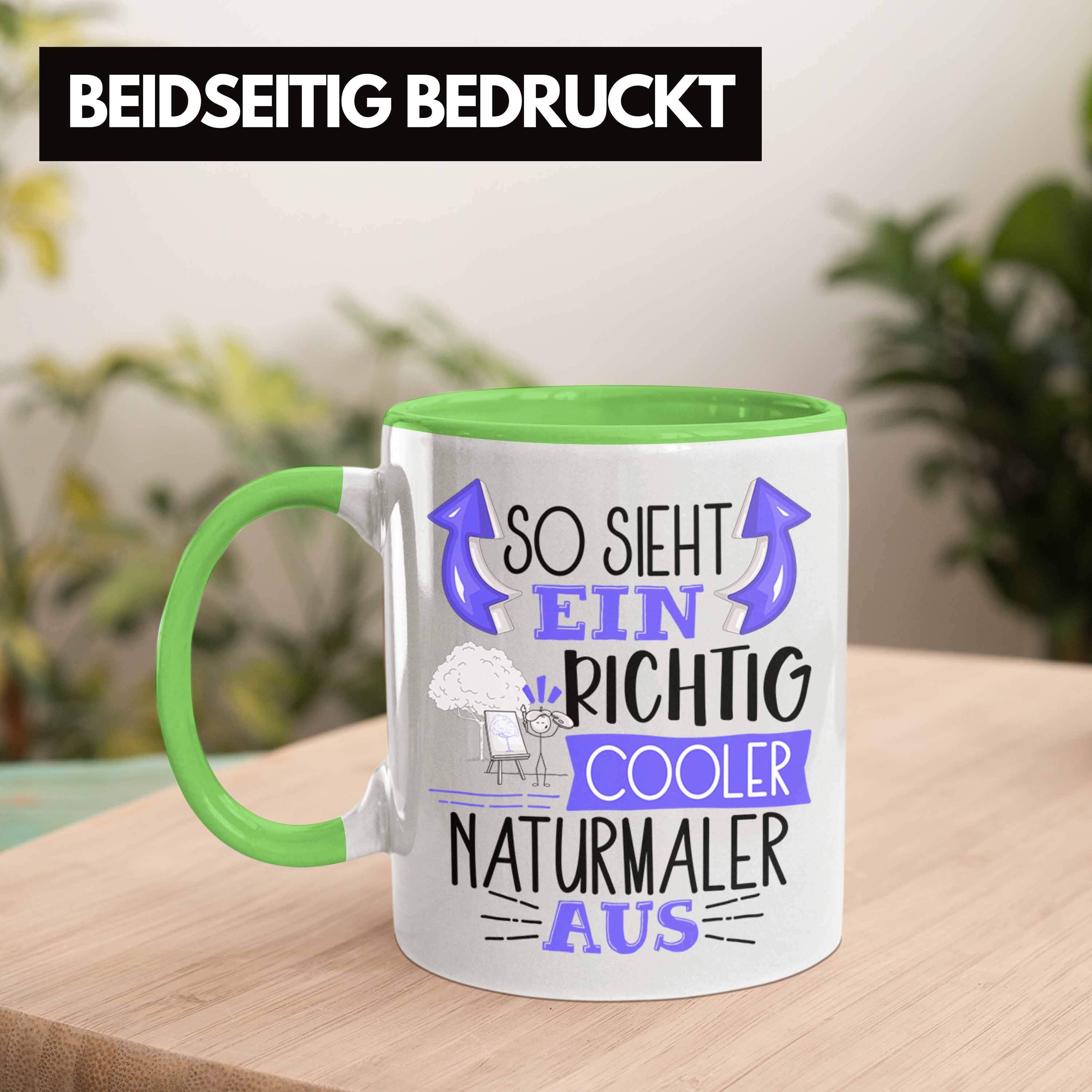 Trendation Grün Sieht Cooler für Tasse Aus Naturmaler Geschenk So Naturmal Ein Richtig Tasse