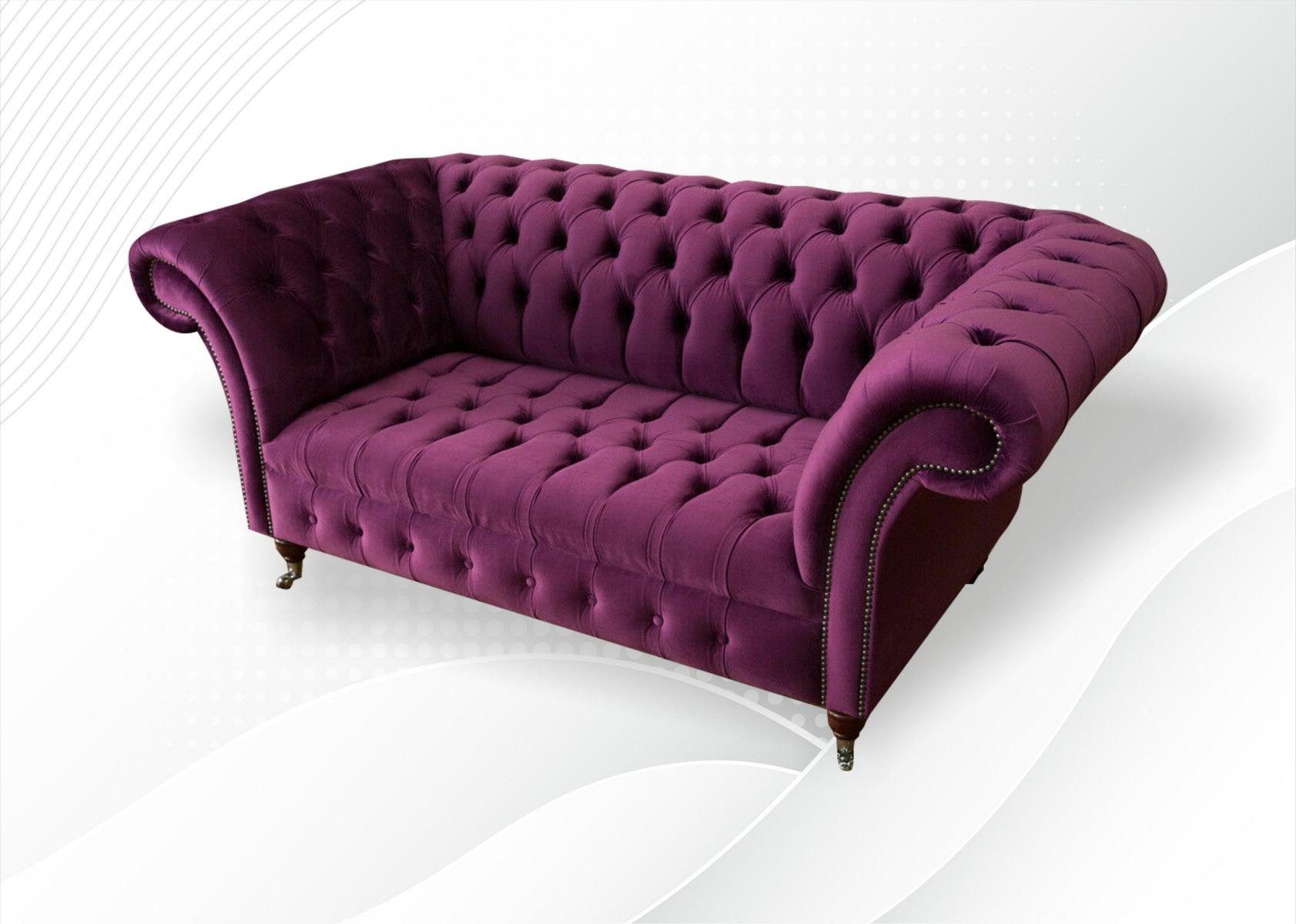 JVmoebel cm Chesterfield Sitzer Chesterfield-Sofa, 2 Sofa Couch 185 Design
