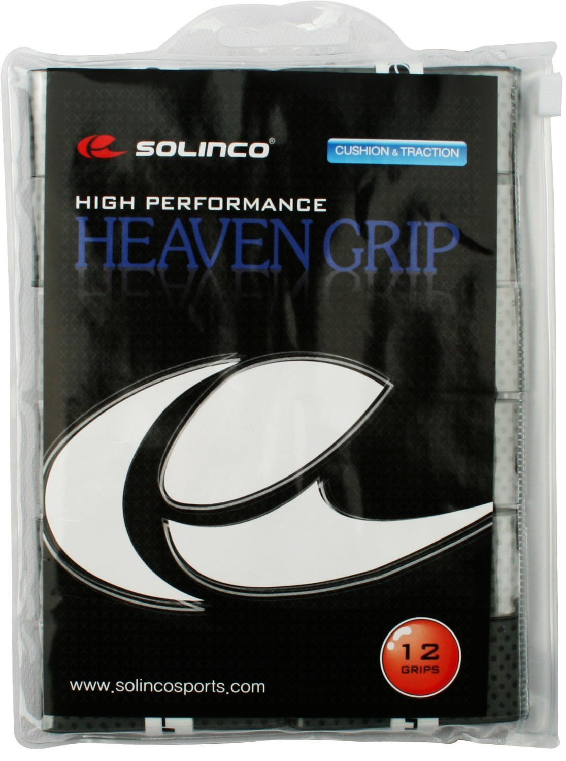 Solinco Griffband Overgrip Heaven 0.6mm grau 12er Clip-Beutel