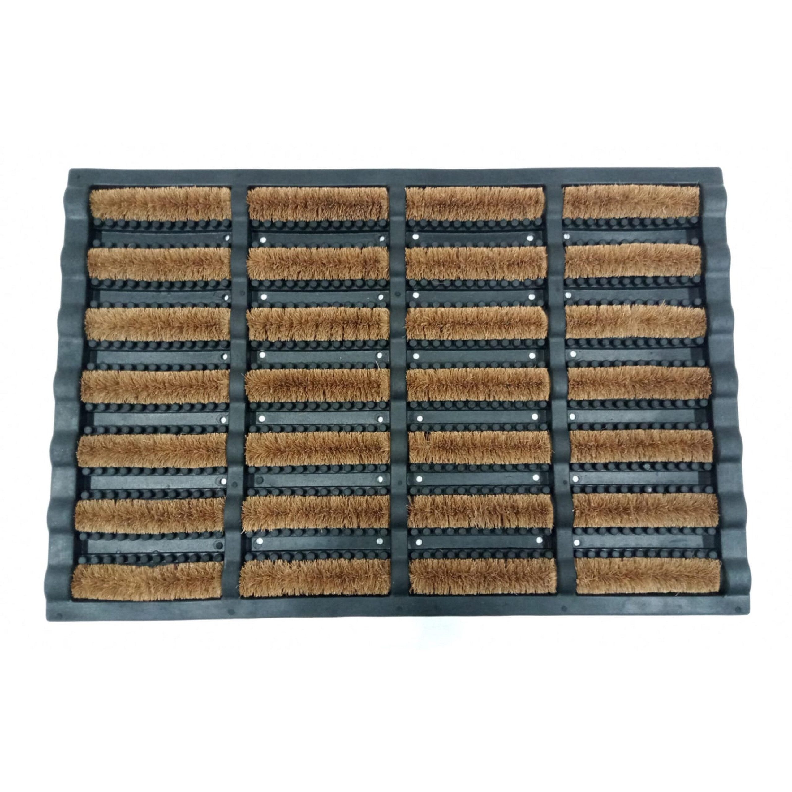 Fußmatte Fussmatte Gummi 60x40 mit Kokosbürsten