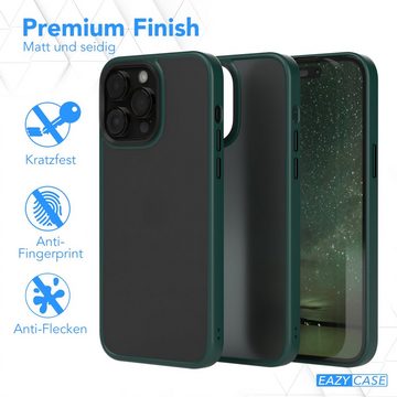 EAZY CASE Handyhülle Outdoor Case für Apple iPhone 14 Pro Max 6,7 Zoll, Slim Cover Durchsichtig Robust Back Cover stoßfest Grün / Nachtgrün