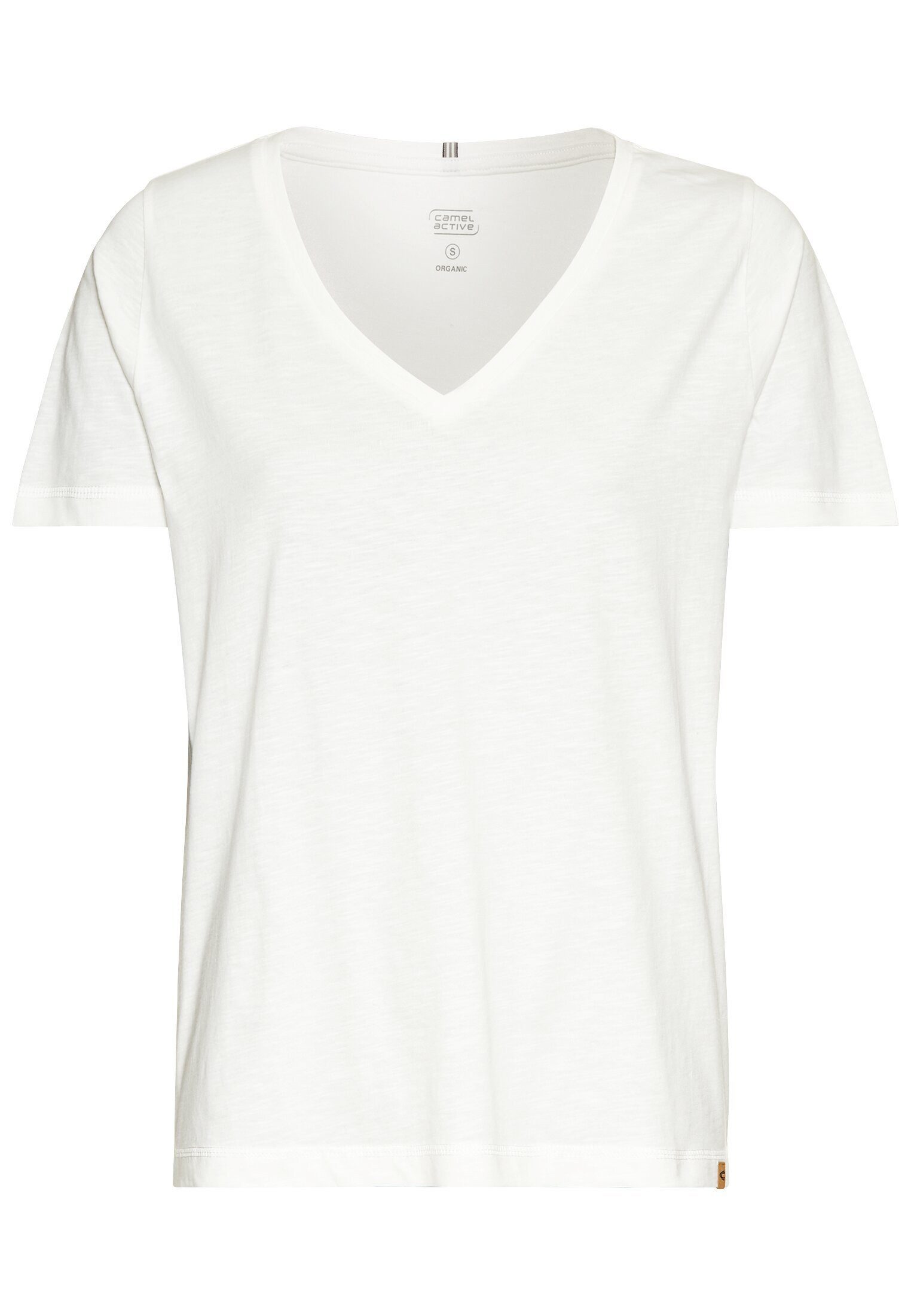 camel active T-Shirt aus reiner Baumwolle Kurzarm