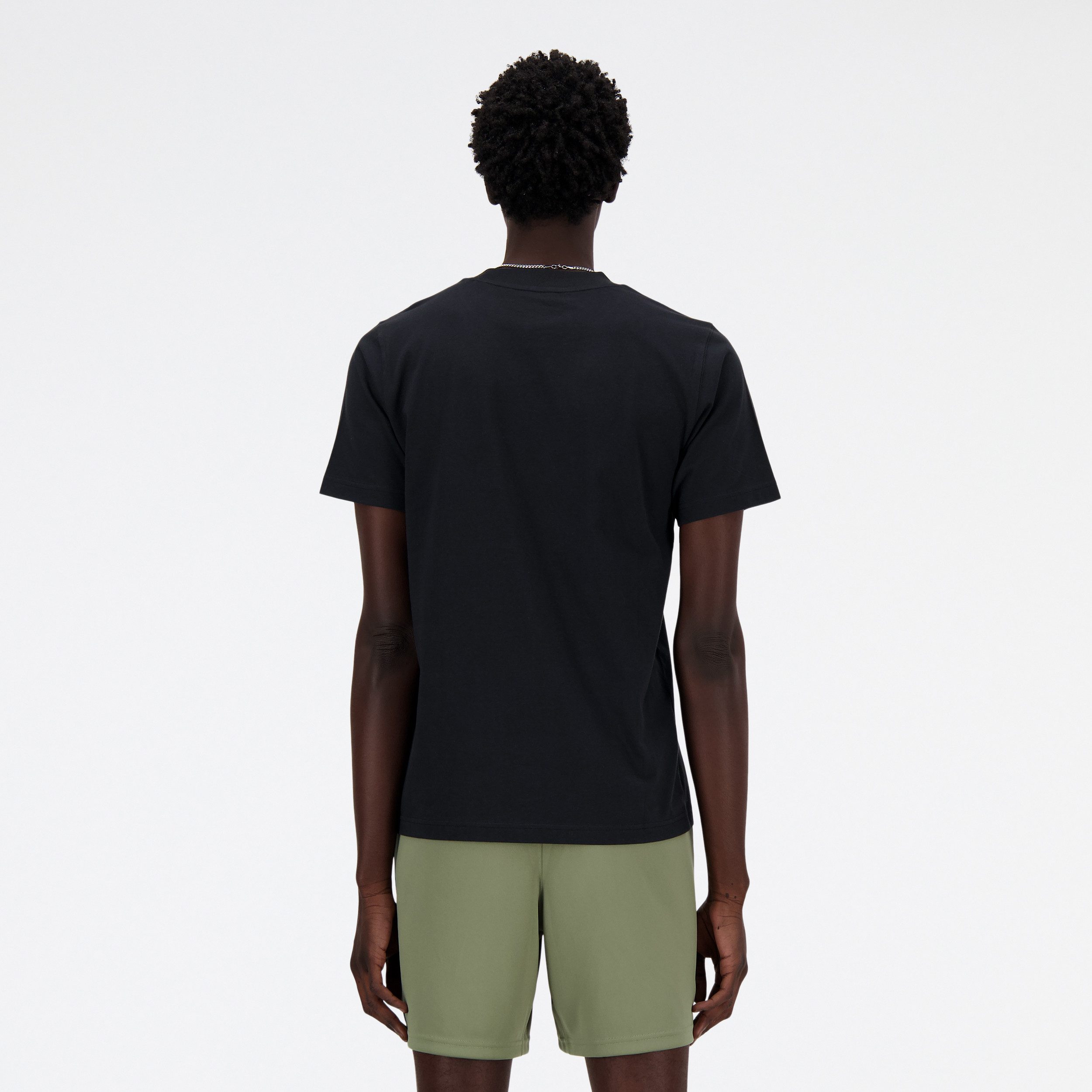 New Balance T-Shirt SPORT ESSENTIALS LOGO T-SHIRT Kurzarm, Rundhalsausschnitt, aus Baumwolle