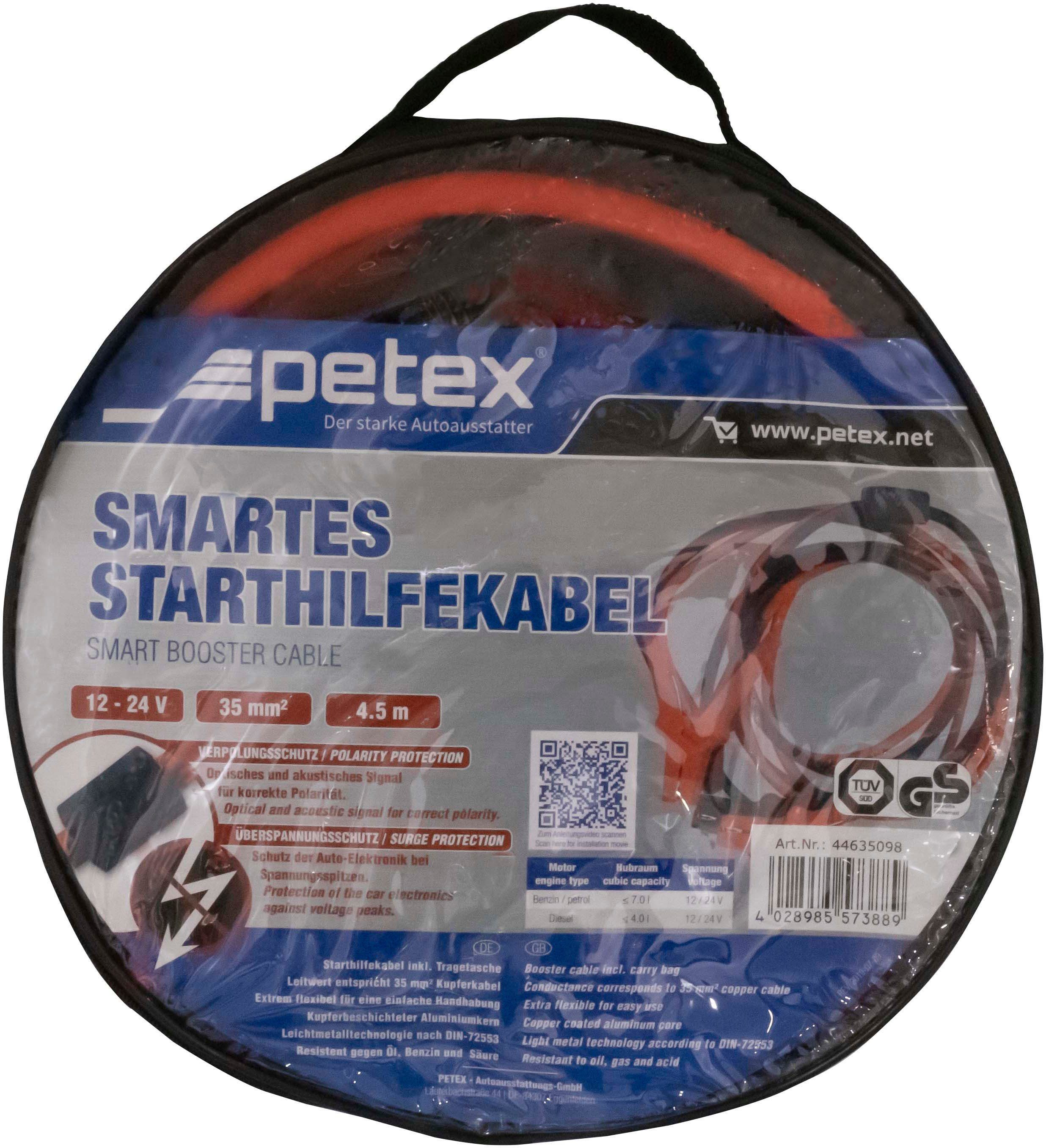 Petex Starthilfekabel, (450 cm), 35 mm², Nennspannung: 12 - 24 Volt