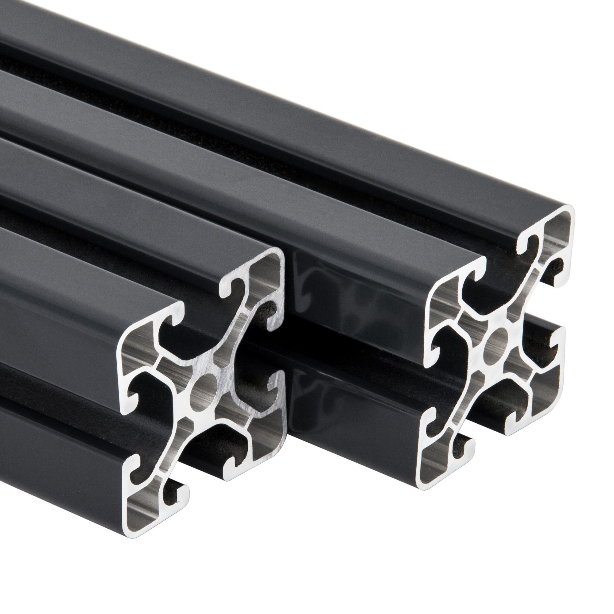 SCHMIDT systemprofile Profil 2m Aluminium Strebenprofil 40x40mm Nut 8 Anthrazit 4040 Nutprofil