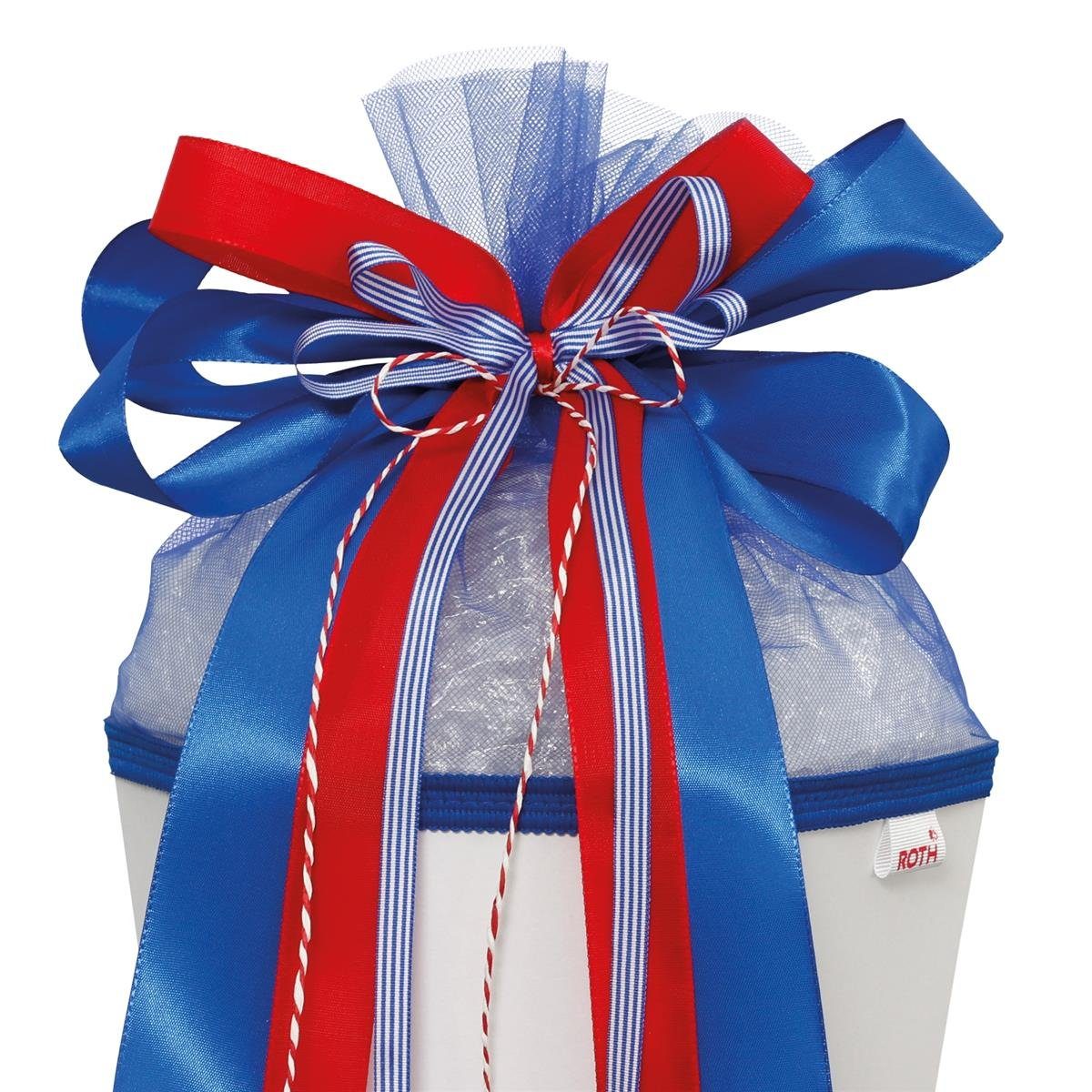 Roth Schultüte Roth Schleife "Blue Berry" ca.50x23cm, 100% Polyester, Verschluss