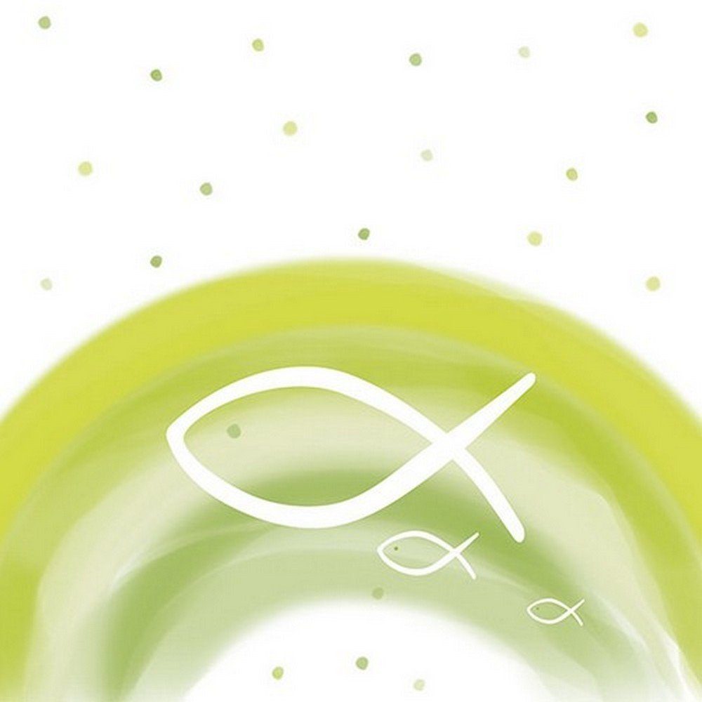 Ambiente Luxury Paper Products Papierserviette 20 Серветки Rainbow Green 33x33cm, (20 St)