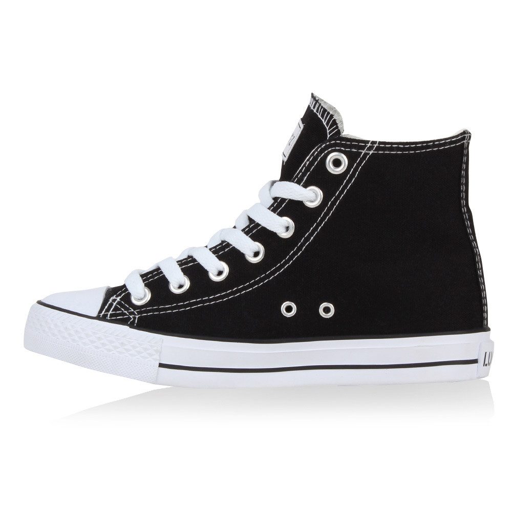 VAN HILL 94589 Sneaker Damen High Top Sneaker Sportschuhe Kult Schnürer Turnschuhe