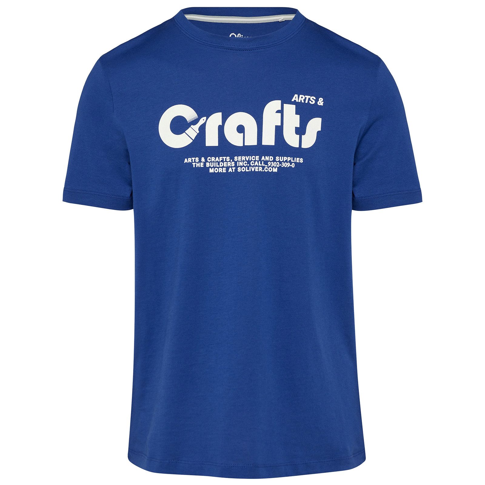 s.Oliver Rundhalsshirt s.Oliver T-Shirt royalblau XXL günstig online kaufen