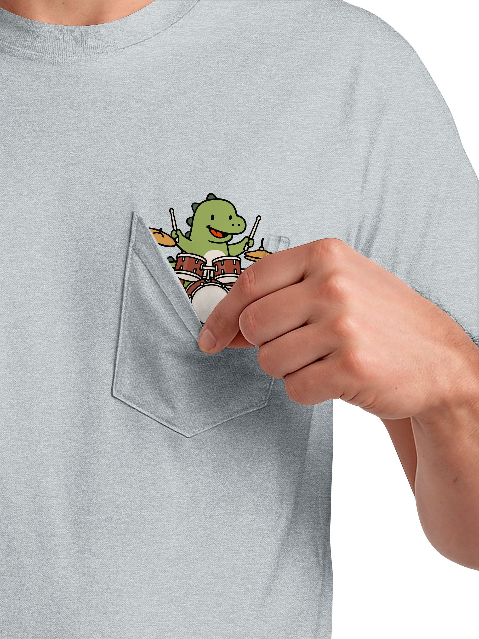 MoonWorks Print-Shirt Herren T-Shirt mit Brusttasche günstig online kaufen