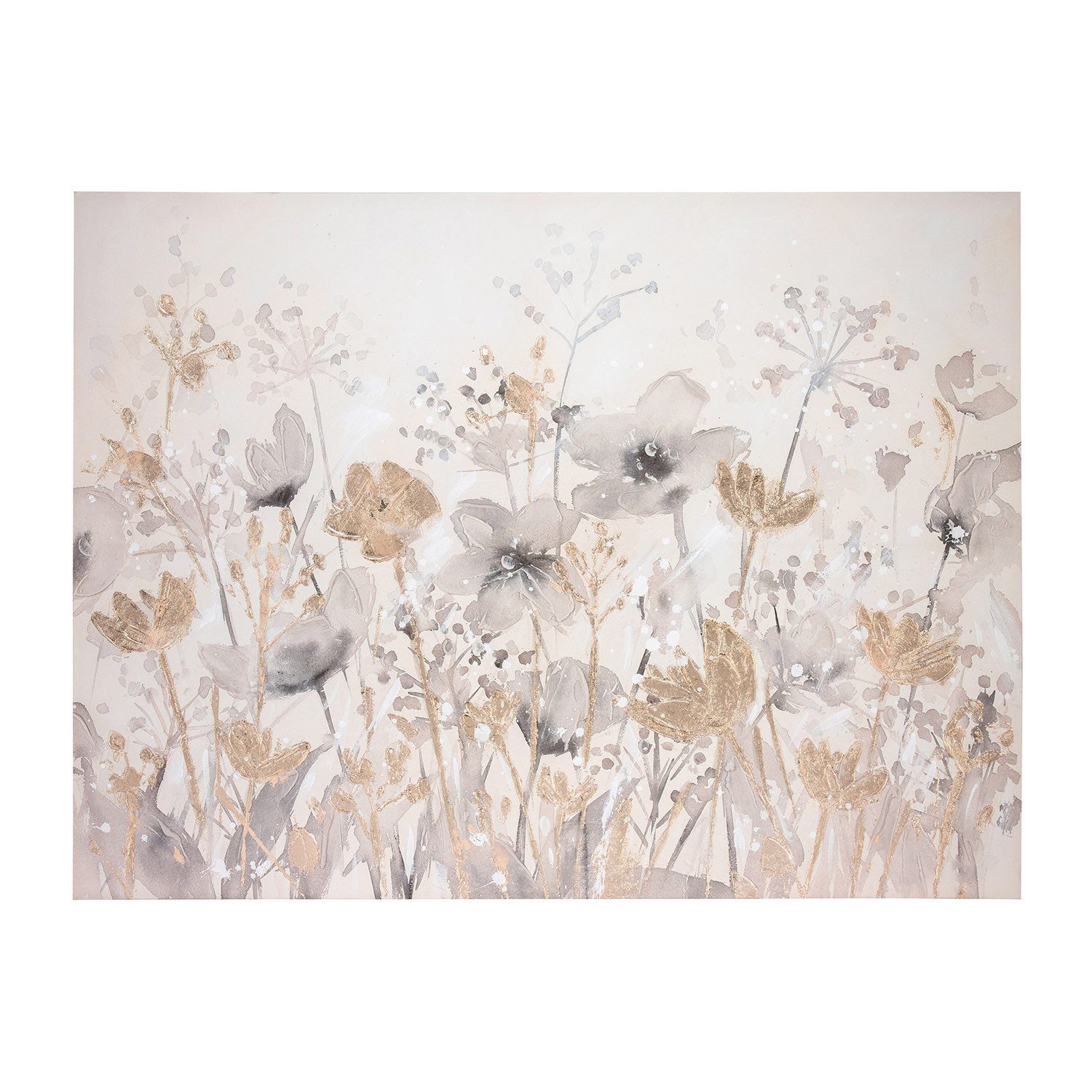 GILDE Wandbild BLUMENWIESE - Bild mit Blumenmotiv - H. 90cm x B. 120cm - Wandbild, (1xBild), Bilder - Blumen - Wanddekoration - Geschenk - Blumenlandschaft