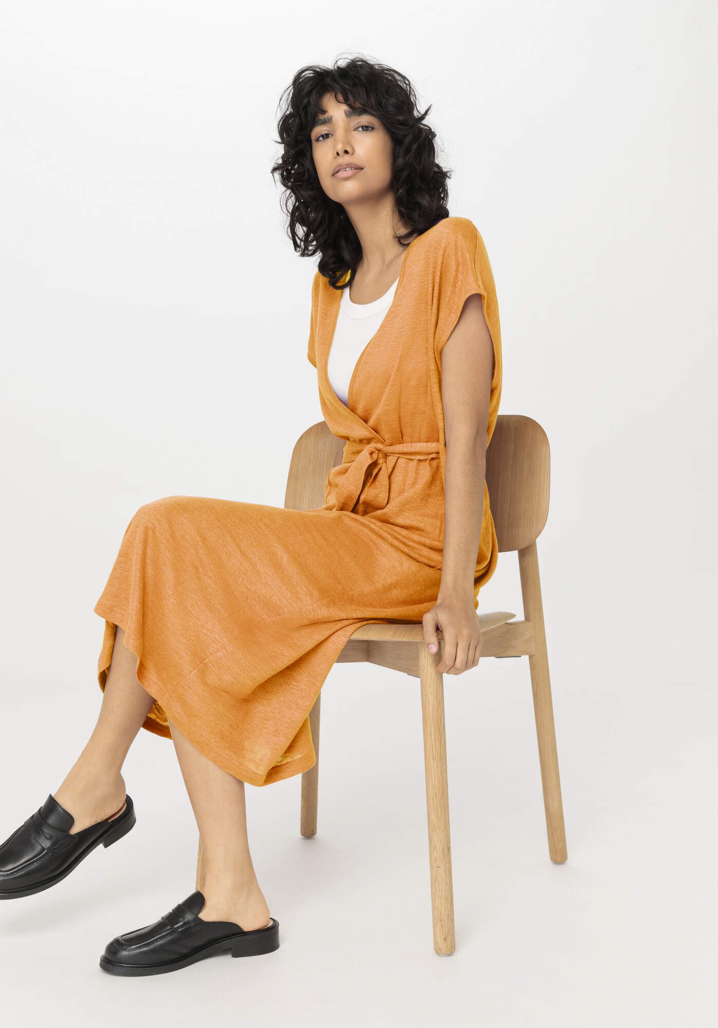 Hessnatur Jerseykleid Midi Relaxed aus reinem günstig online kaufen