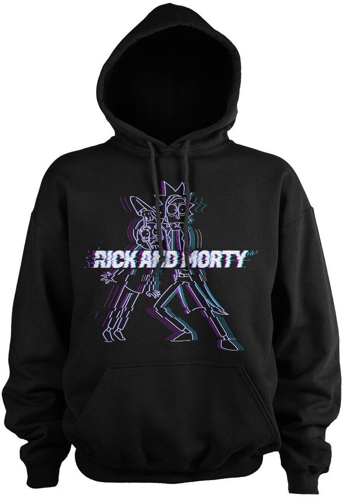 Rick and Morty Hoodie Glitch Big Tall Hoodie