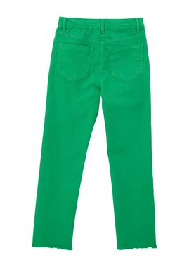s.Oliver 5-Pocket-Jeans Cropped-Jeans / Regular Fit / Mid Rise / Straight Leg Garment Dye