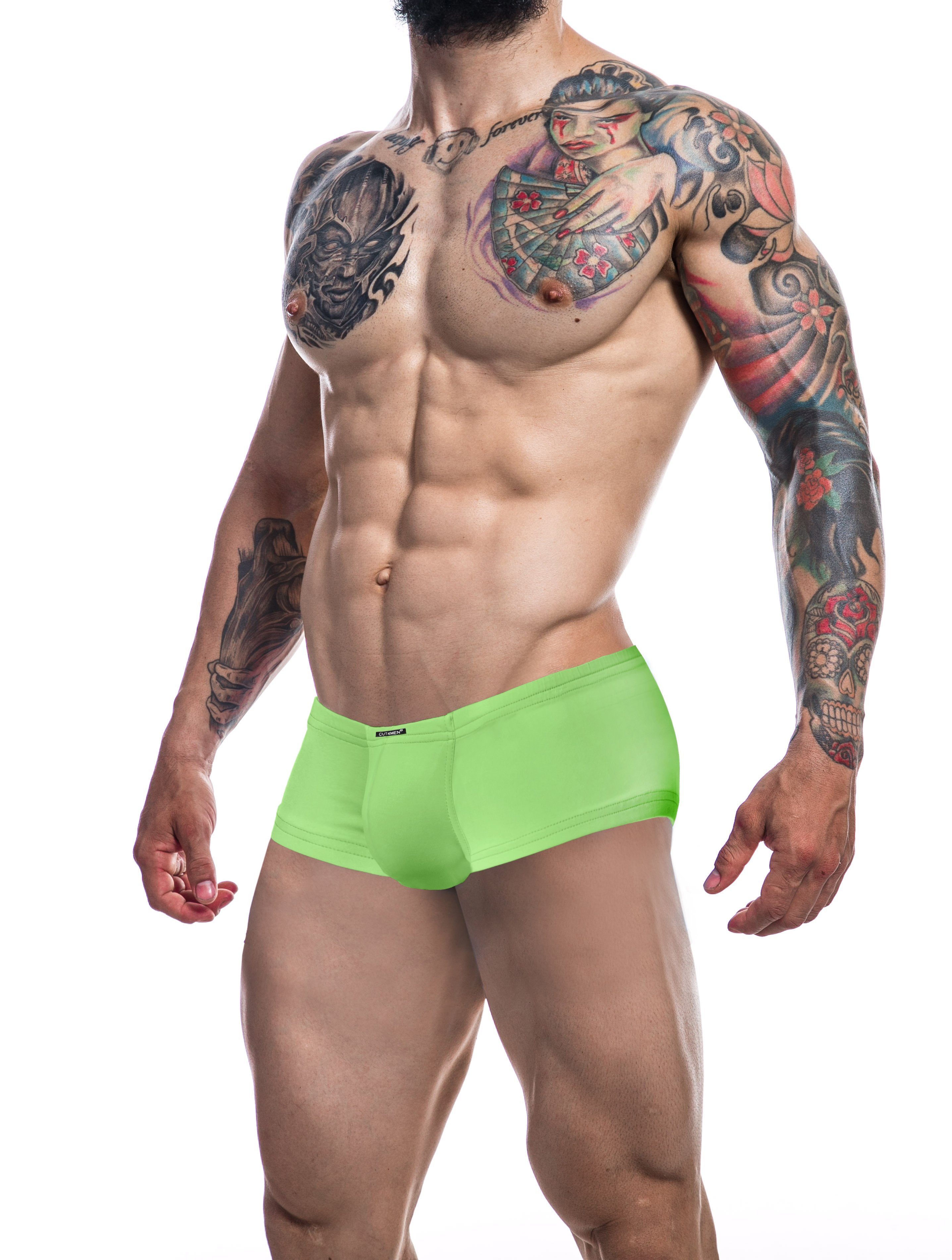 NeonGreen S Pants Booty XL - Retro CUT4MEN CUT4MEN - Shorts