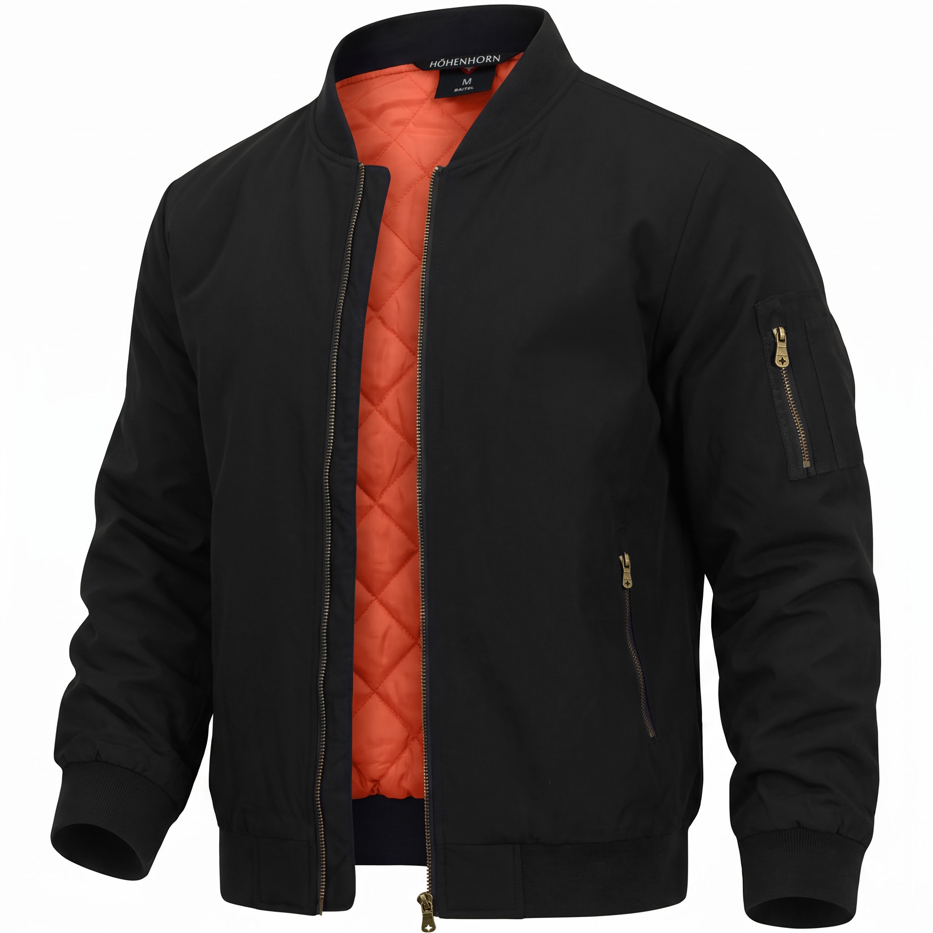Höhenhorn Bomberjacke Baitel Herren Übergangsjacke College Jacke Fliegerjacke für Männer Wasserdicht