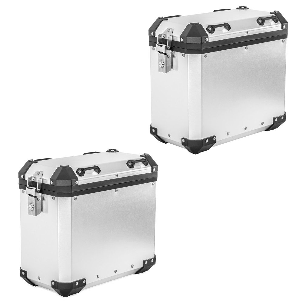 Bagtecs Reisetasche 2x Motorrad Alukoffer # GX45 Aluminium Seitenkoffer 45 Liter Universal
