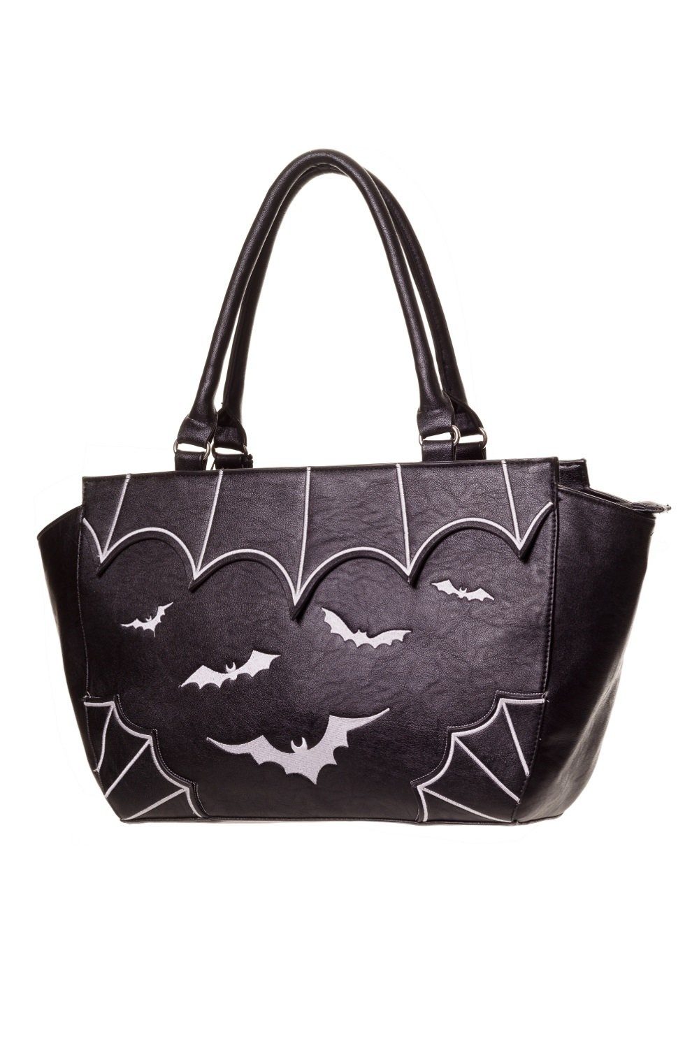 Banned Handtasche Bats, Bestickte Fledermäuse Gothic Shopper