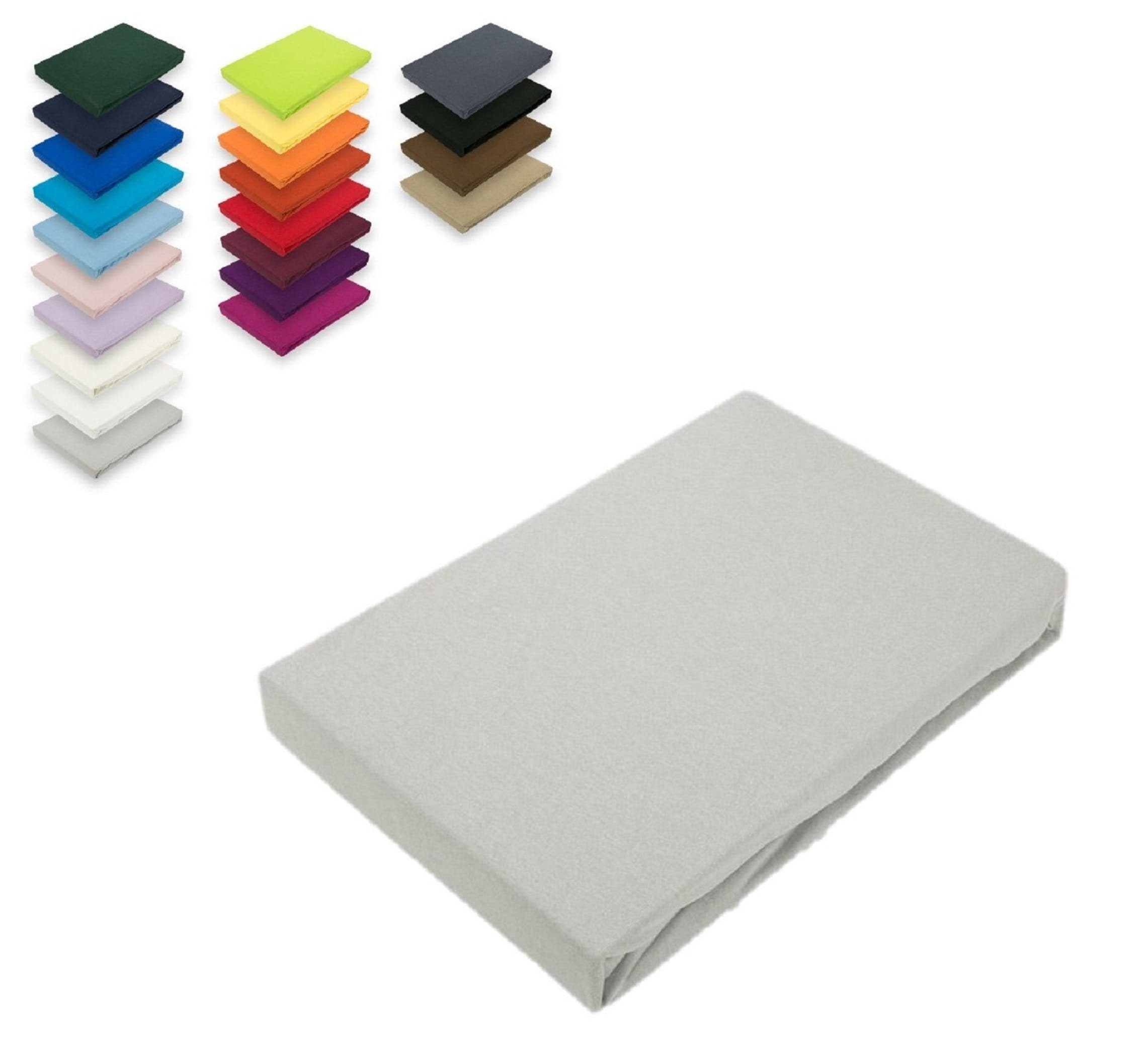 EXKLUSIV HEIMTEXTIL Spannbettlaken Marke Jersey Spannbettlaken Spannbetttuc günstig online kaufen