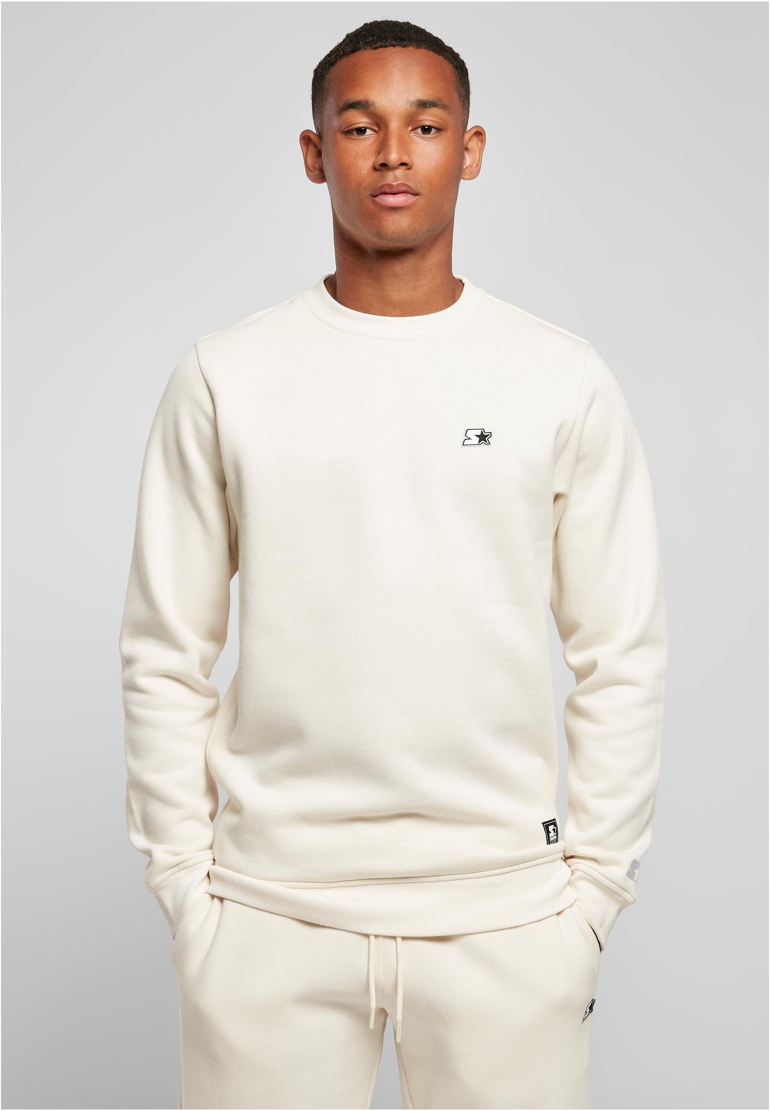 Starter Kapuzenpullover Herren Starter Essential Crewneck (1-tlg) palewhite