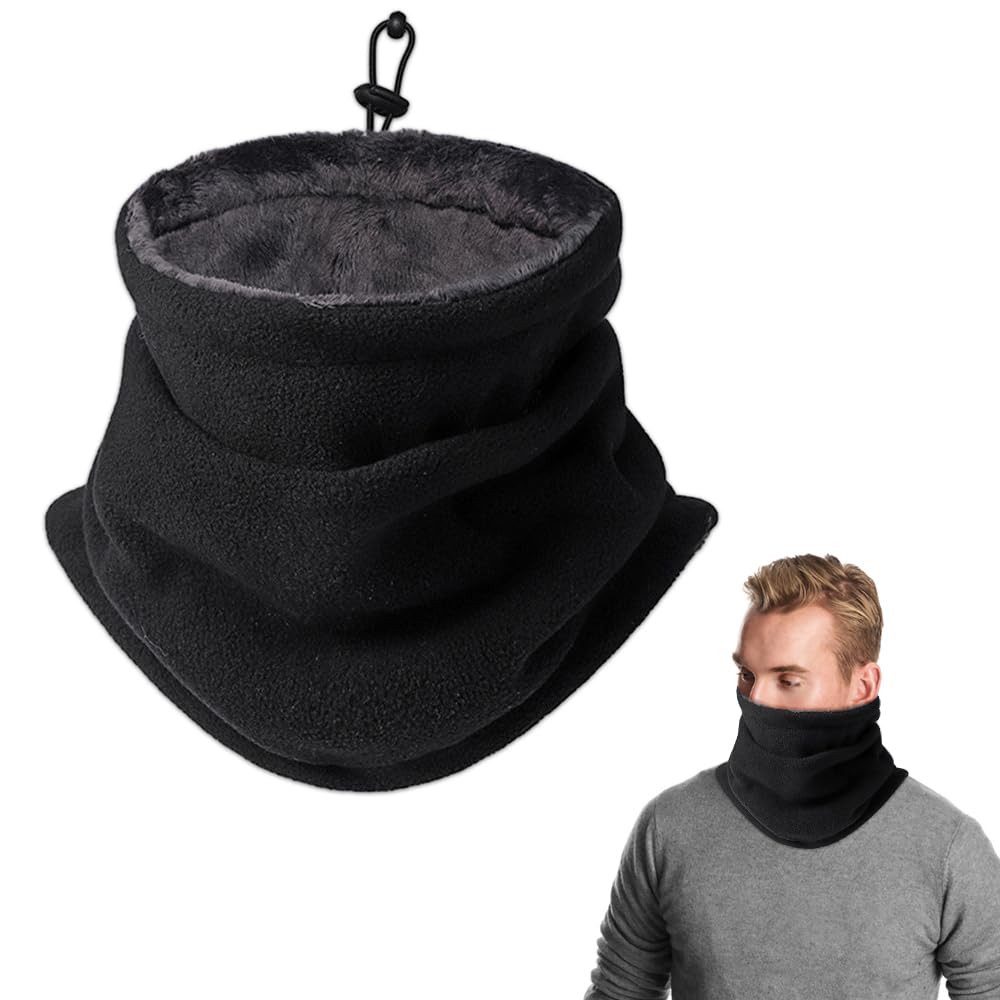 Coonoor Multifunktionstuch Winter Halswärmer Für Herren Damen, Winter Loop Schal Weichem Fleece Halswärmer Winddicht Ski
