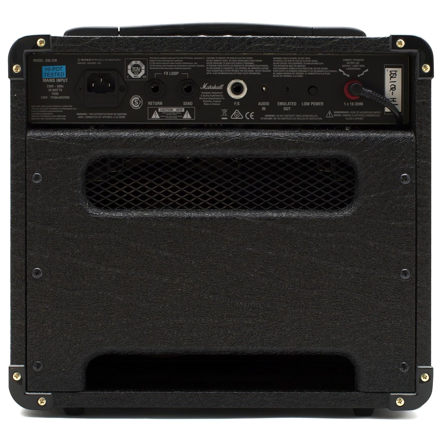 Marshall Marshall Vollröhren Combo-Verstärker DSL1CR Verstärker (Anzahl Kanäle: 2, 1 W, Gitarren)