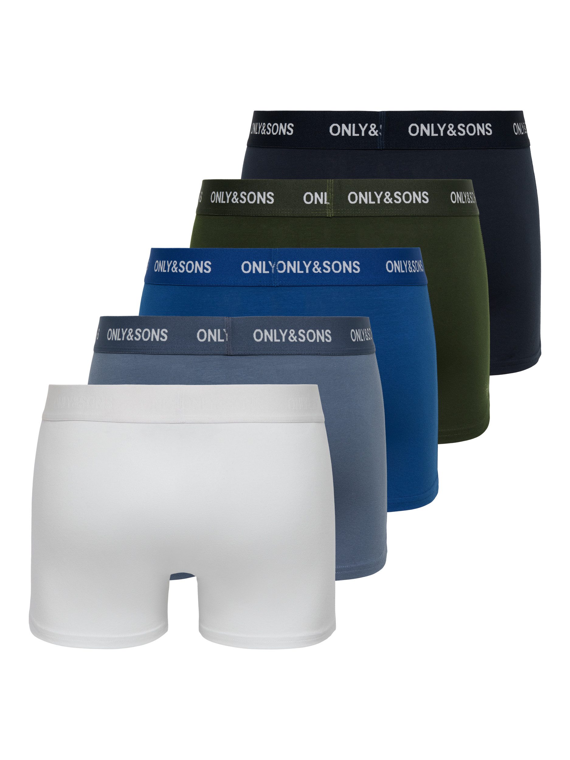 ONLY & SONS Boxershorts ONSTREY SOLID BOXER 5PACK OTL (Packung, 5-St)