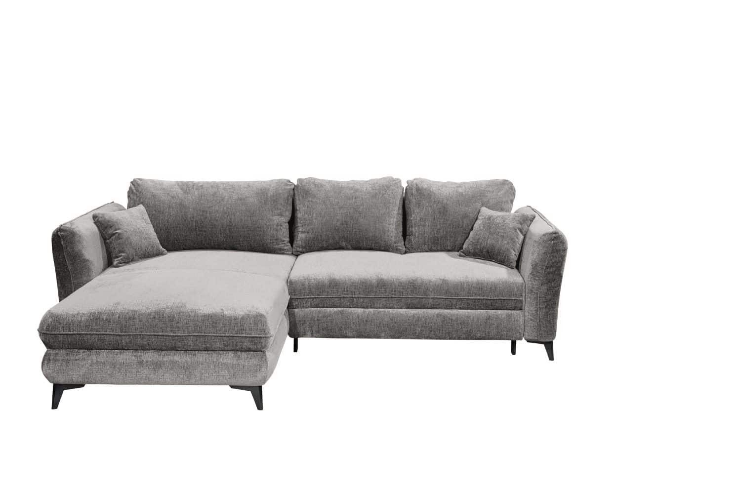 ED EXCITING DESIGN Ecksofa Heyland mit Schlaffunktion und Bettkasten, Beidseitig montierbar mit Schlaffunktion und Bettkasten